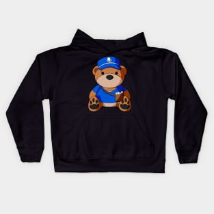 Mailman Teddy Bear Kids Hoodie